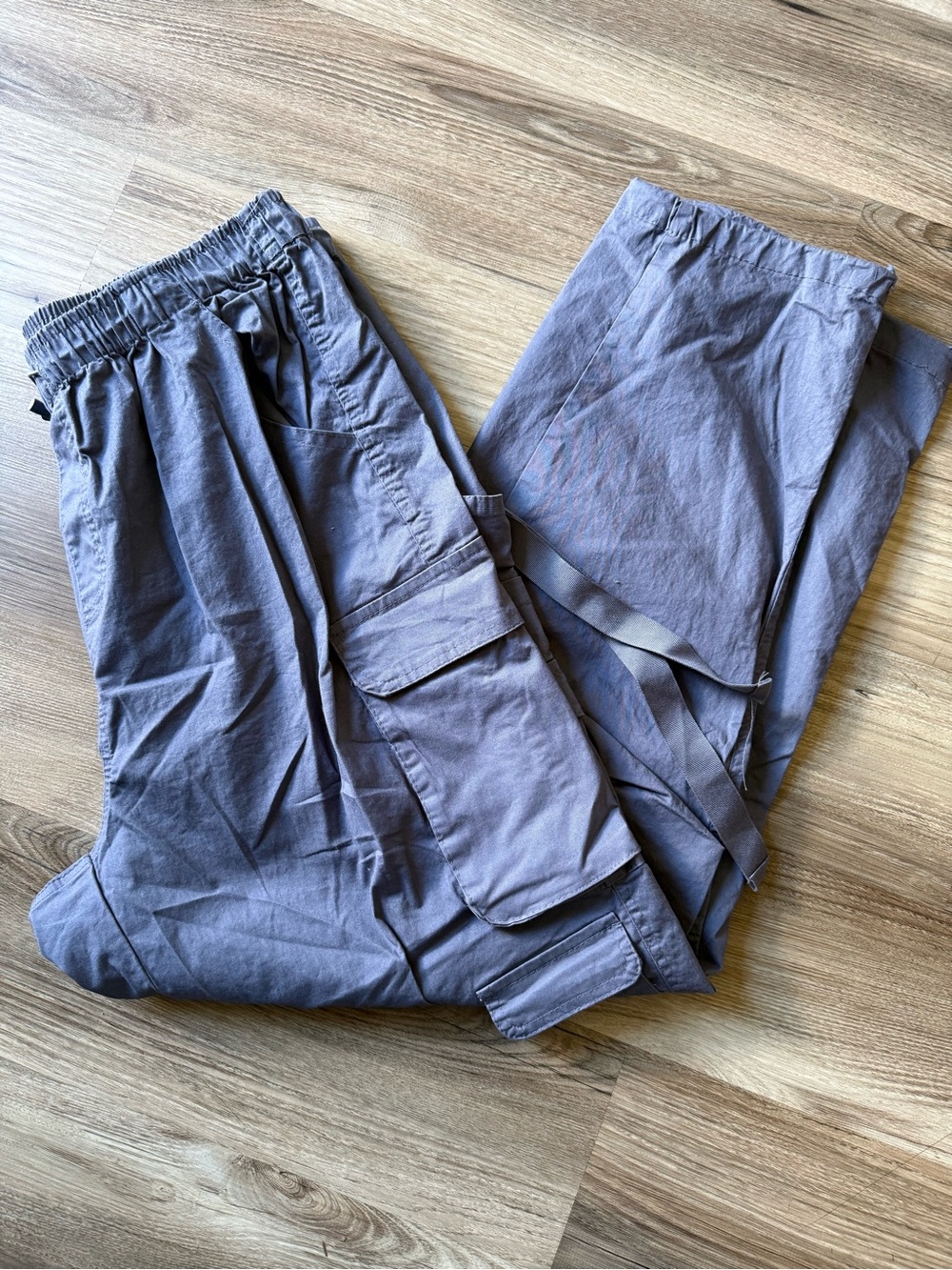 Ultra Flirt Women's Cargo Joggers in Gray